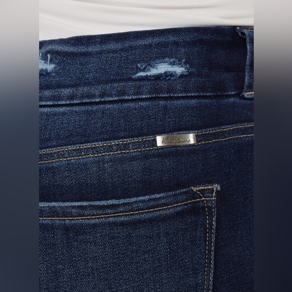 NWT Kancan PLUS + REG Size Ariana Dark Wash High Rise Raw Hem Skinny Jeans - Picture 14 of 14